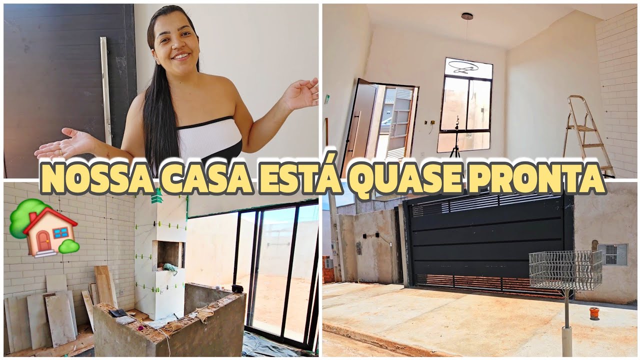 TOUR COMPLETO PELA MINHA CASA EM CONSTRUÇÃO 🏡👏🏼