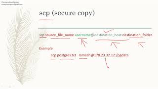 scp and rsync file transfer
