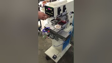 Automatic Double Color Left And Right Shuttle Pad Printing Machine For bottle,Toy, Tableware