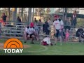 Little Leaguer Theatrically Rolls To Home Plate During Championship