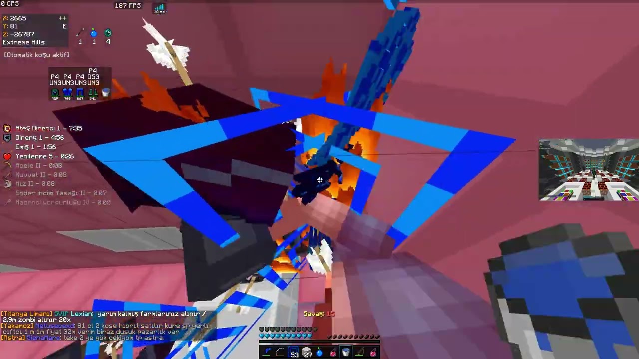 1X BUZ 20X GÖK SON OYUNCU TİTANYUM #sonoyuncu #minecraft