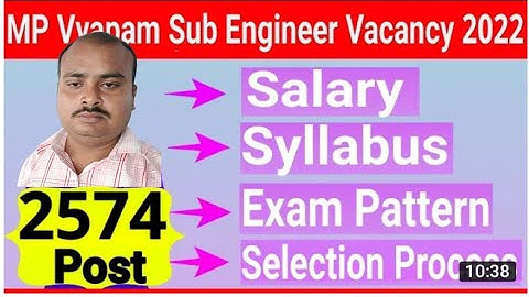 MPPEB  Sub Engineer and draftman and Other post notification 2022