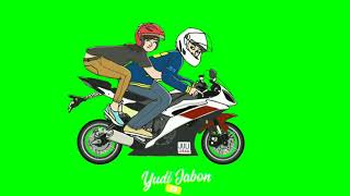 Green Screen Animasi Motor 6