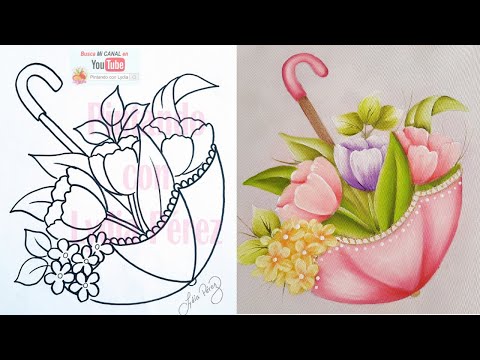 Paraguas Con Flores