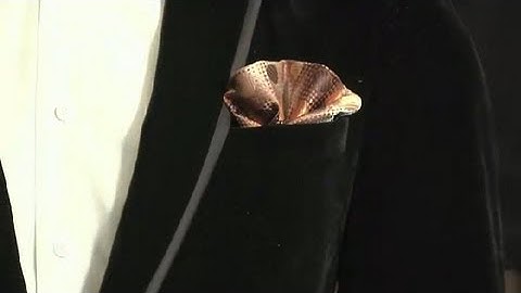 The Proper Pocket Square Fold for a Tuxedo : Style Tips for Men