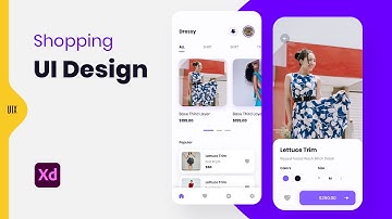 Fashion App UI Design in Adobe XD - Mobile UI/UX Design Tutorial