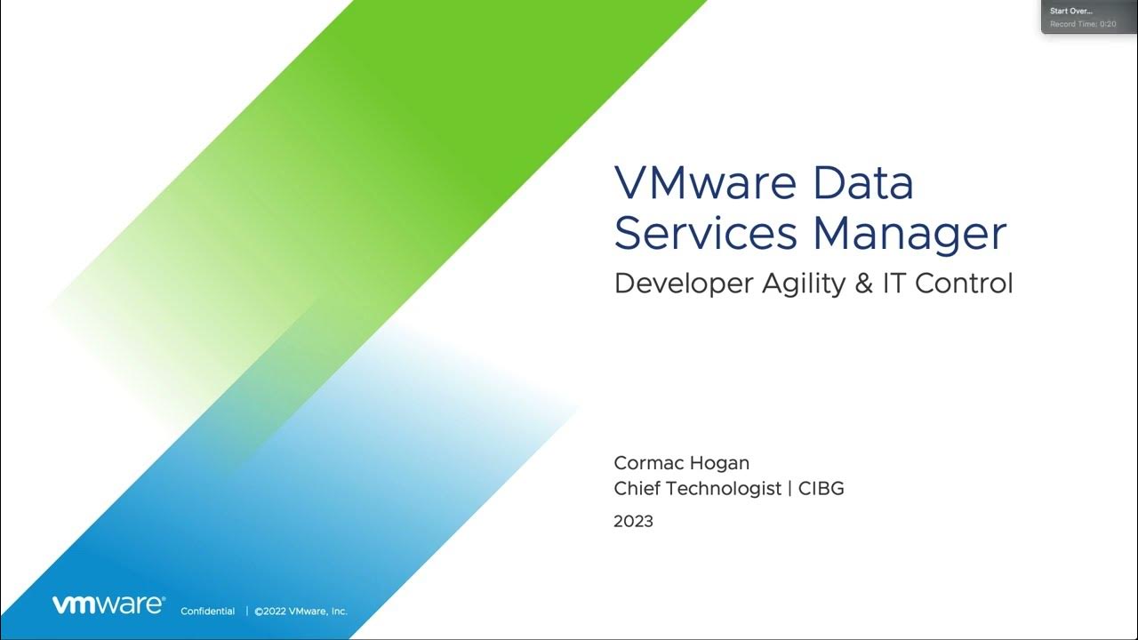 SelfService Database Cloning in VMware Data Services Manager YouTube