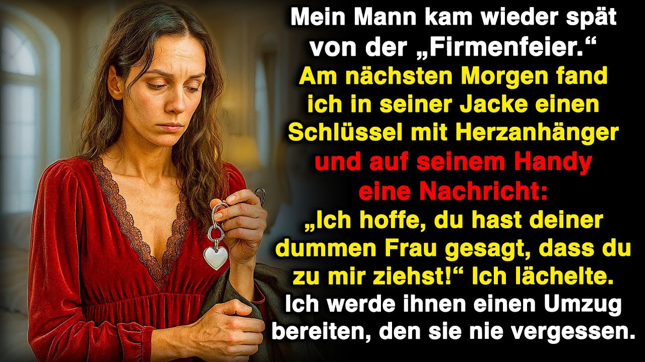 Der herzförmige Schlüssel und die Nachricht, die ich in der Jacke meines Mannes fand, änderten alles