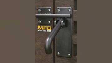 Simple Automatic Gate Latch Lock Ideas  #shorts #asmr #latch #3d