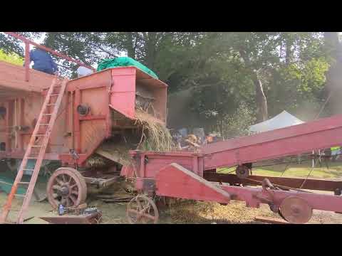 Alford manor house threshing day