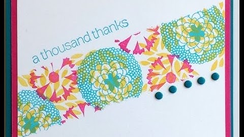 Just a Minute! Stamping Technique of Masking