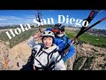 San Diego vlog: trying raw vegan dish | paragliding