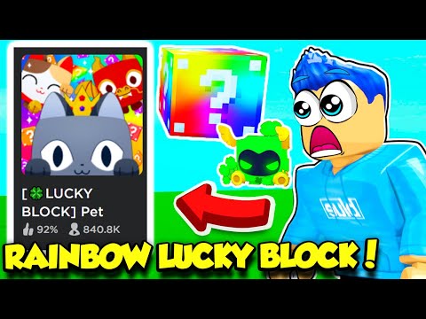 The RAINBOW LUCKY BLOCK Update In Pet Simulator X IS HERE!
