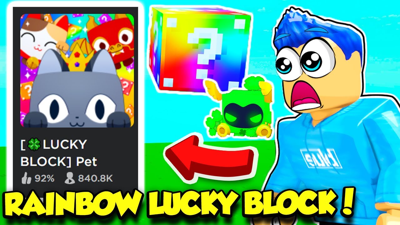 Silky Games on X: NEW Lucky Block Battlegrounds Update!🌈Rainbow Blocks  added and more! Play here:    / X