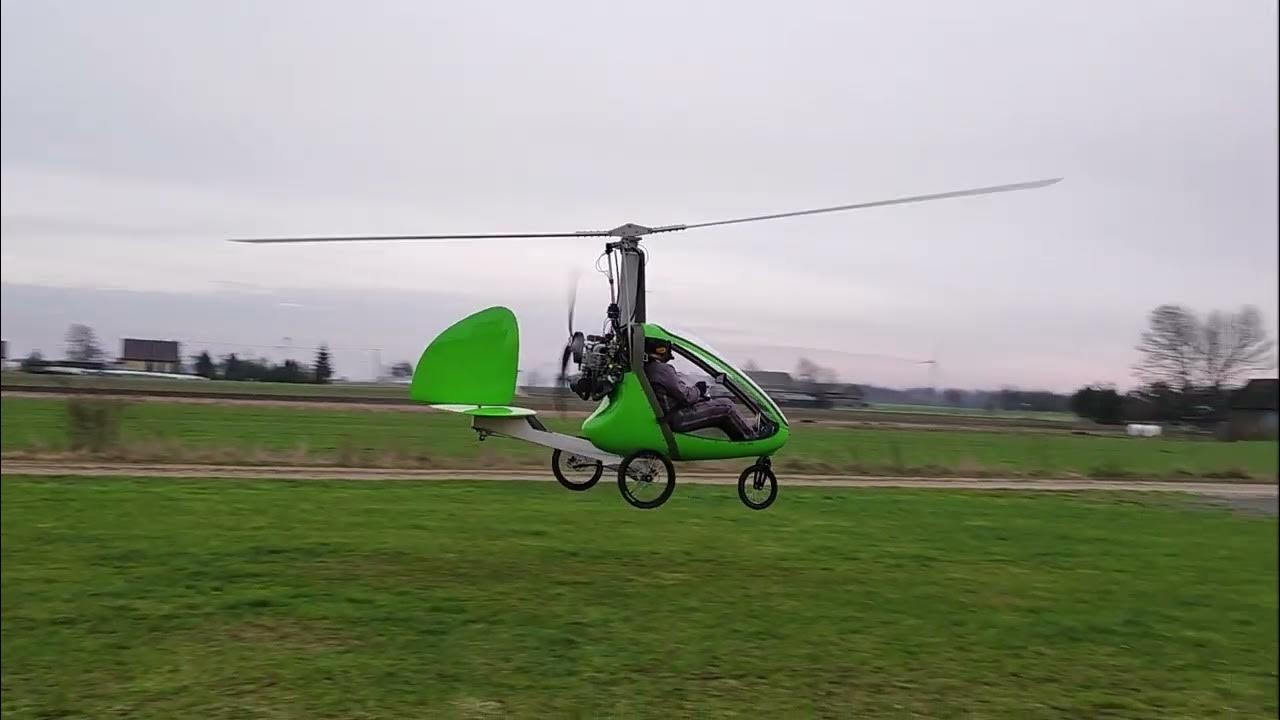 JK2d nano gyrocopter by Fusioncopter. Factory test flights. YouTube