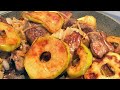 Печень с яблоками и луком (по-берлински). Вкусный и быстрый рецепт