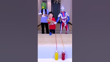 Color Matching Challenge, Foam Face Is Exciting! #Shorts #Funnyfamily #Partygames