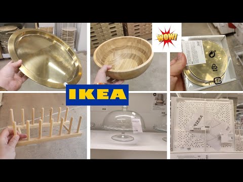 IKEA - VAISSELLES ✨Plateau doré - Sous-verre doré - Saladier bambou✨ 20/07/22 #ikea #arrivage