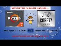 Amd ryzen 73700u vs intel core i710510u processors comparisions  technical parameters