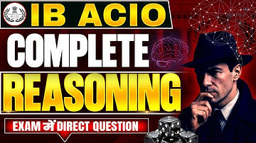 IB-ACIO COMPLETE REASONING  2025 || BY RAJAT SIR || DESIRE TO LEARN