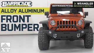 Jeep Wrangler Barricade Alloy Series Aluminum Front Bumper (20072018 JK & JL) Review & Install