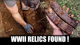 Buried WWII box found!  Hidden away for 78 years!