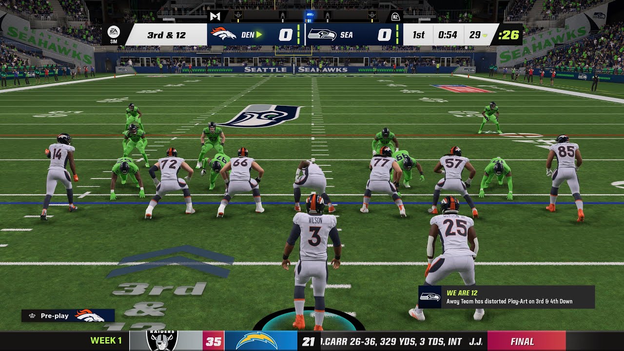 Madden 23 Ps5 4k Broncos Vs Seahawks 1st Qrt Youtube