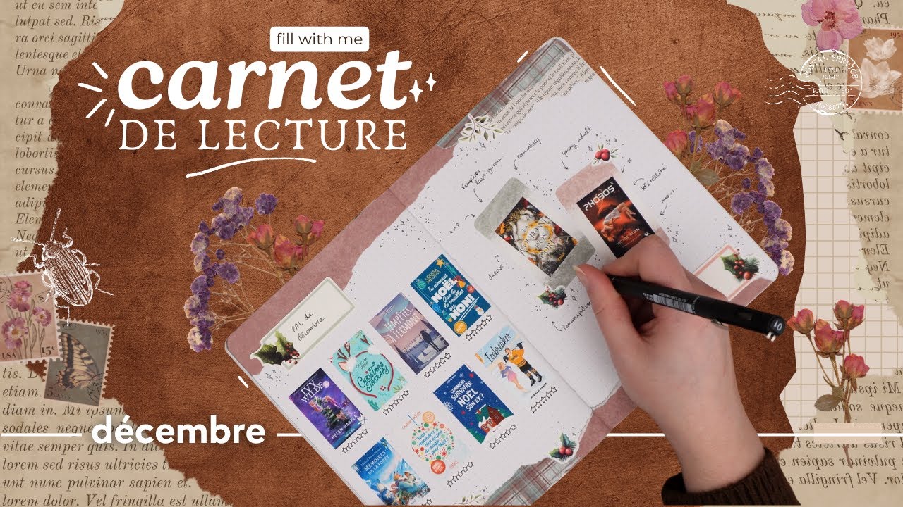 Comment je complète mon CARNET DE LECTURE de Décembre ?