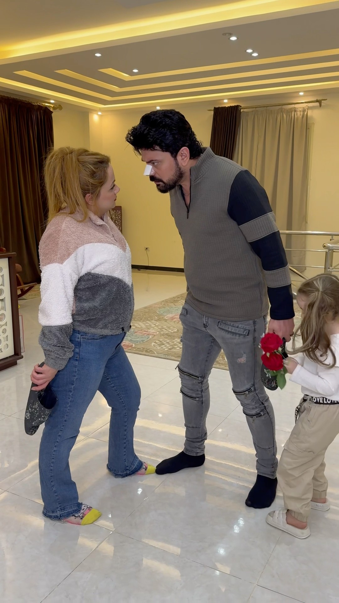 كانو رح يضربو بعض ولكن