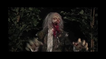 Unearthed Zombie Attack Animated Halloween Prop