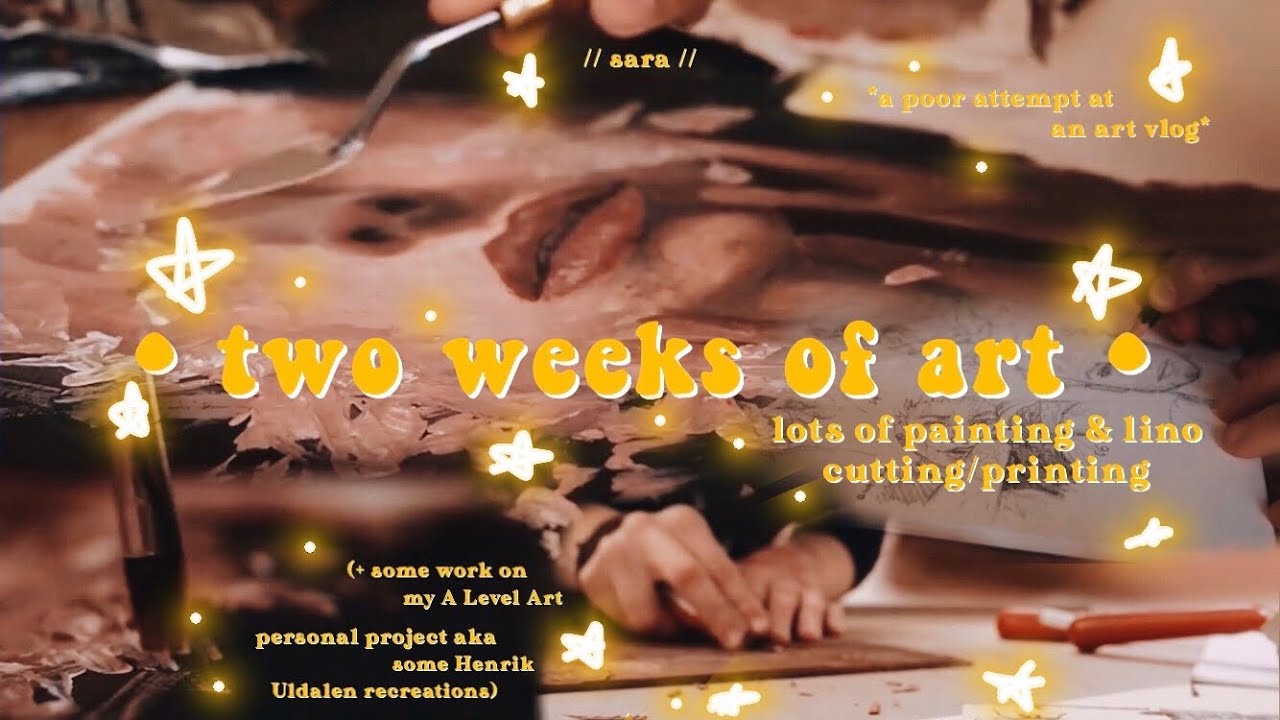 TWO WEEKS OF ART // an attempt at a vlog (art student) - YouTube
