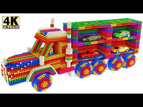 DIY - كيفية جعل سيارة شاحنة التسليم باستخدام الكرات المغناطيسية