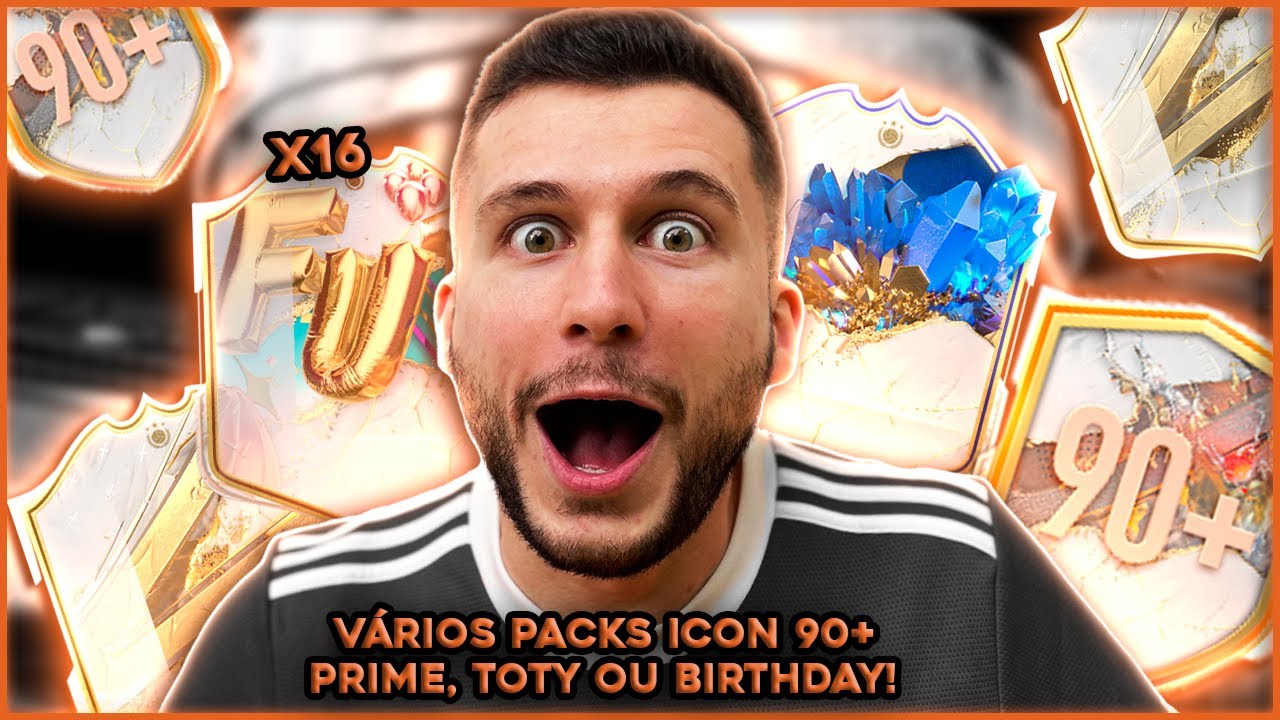SÓ OS BUGADINHOS!! ABRI 16 PACKS DO ICON 90+ PRIME, TOTY OU BIRTHDAY VALE A PENA?? FIFA 23 - UT
