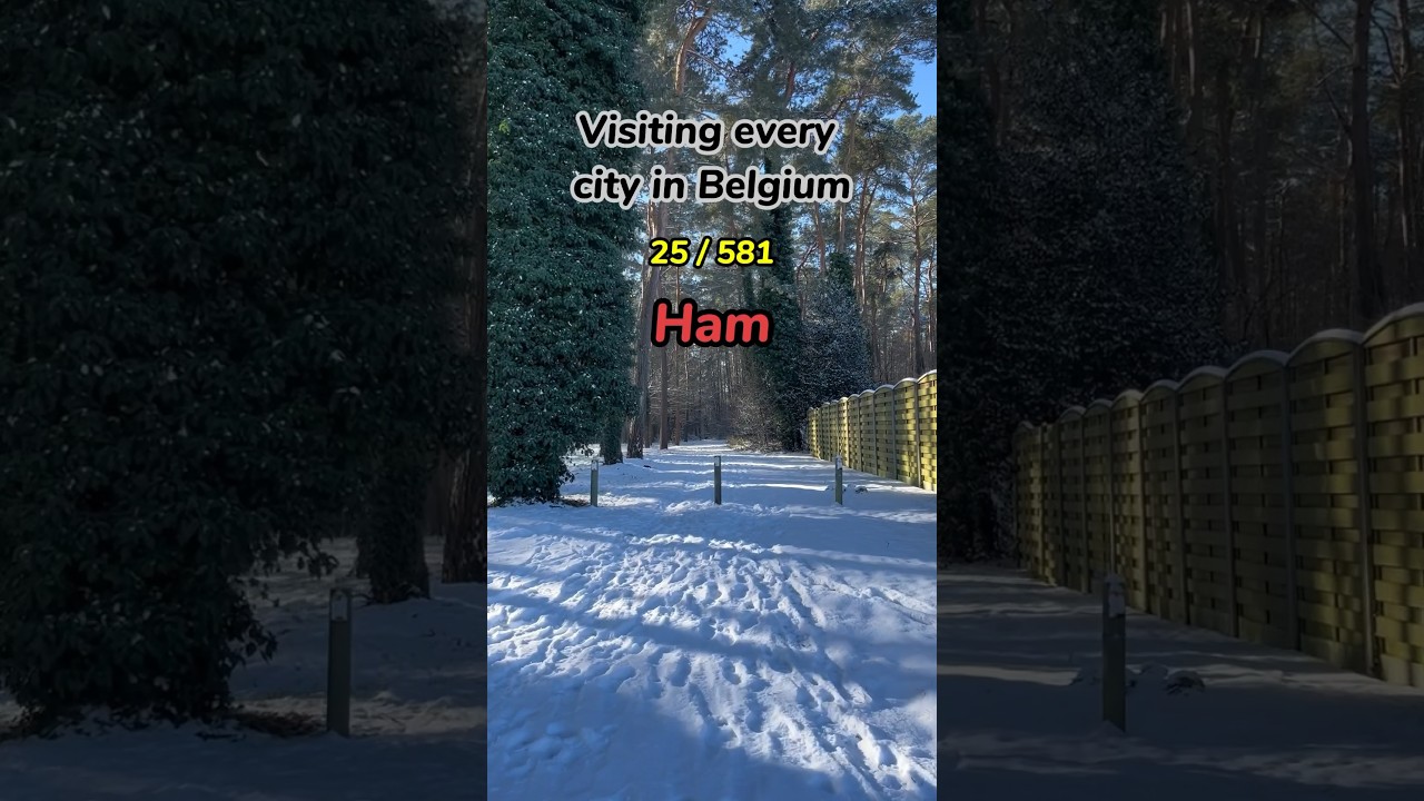 Visiting every city in Belgium | Ham