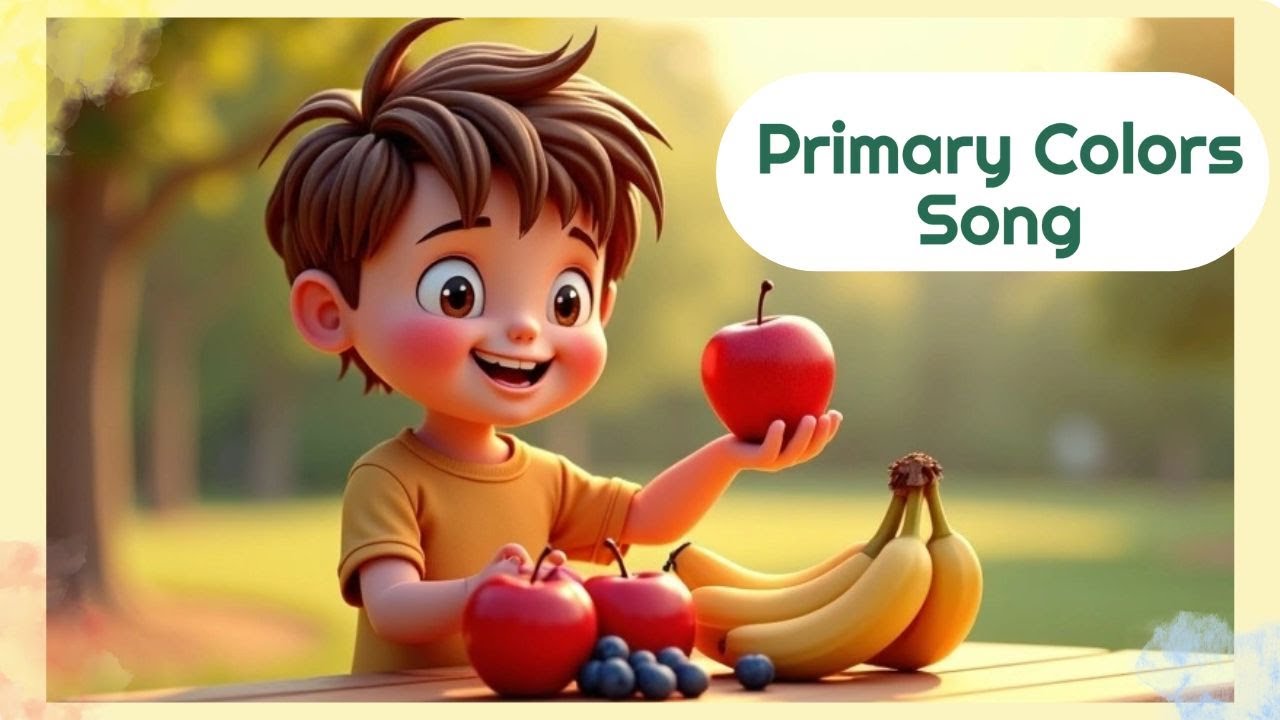 Primary Colors Song 🎨 | Learn Red, Blue & Yellow for Kids - YouTube