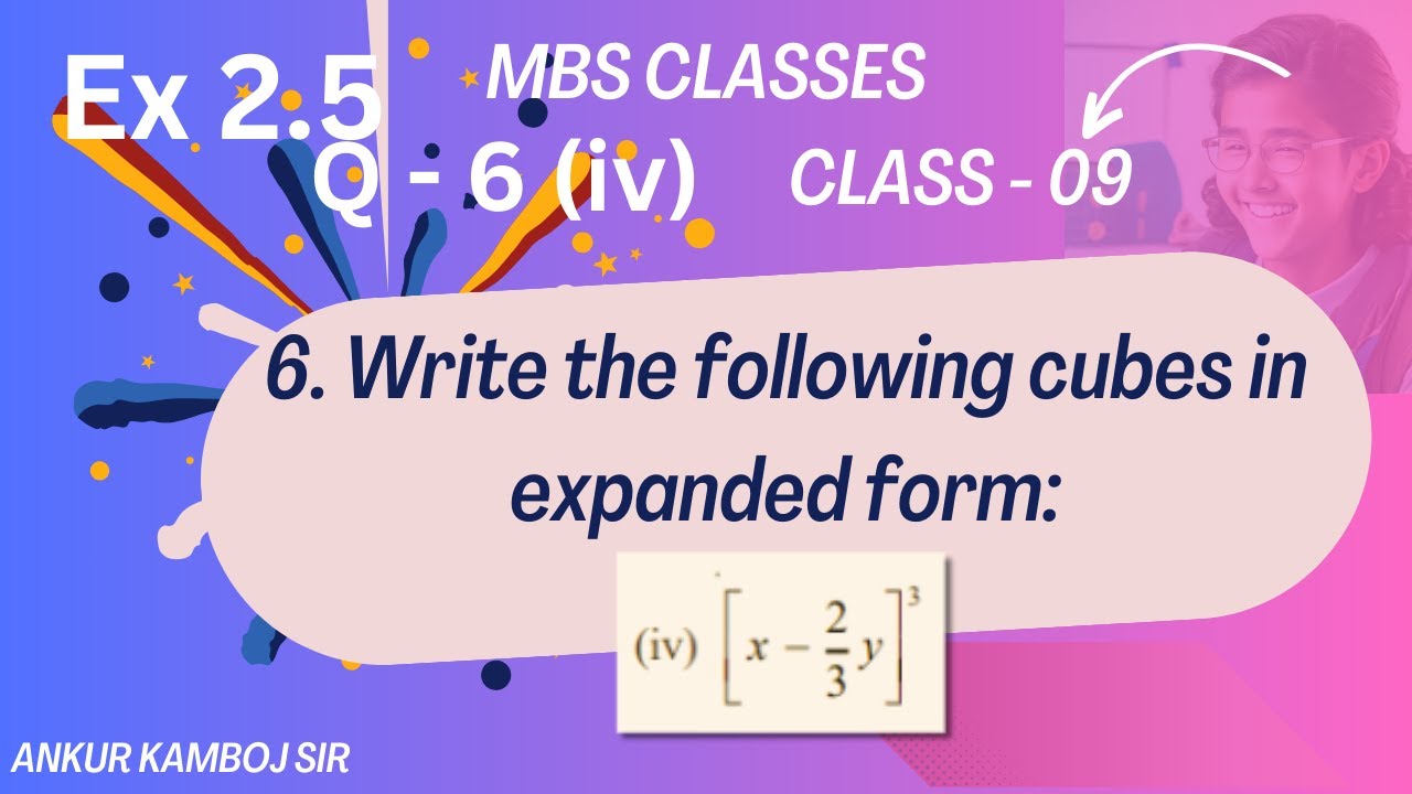 Write The Following Cubes In Expanded Form X 2 3