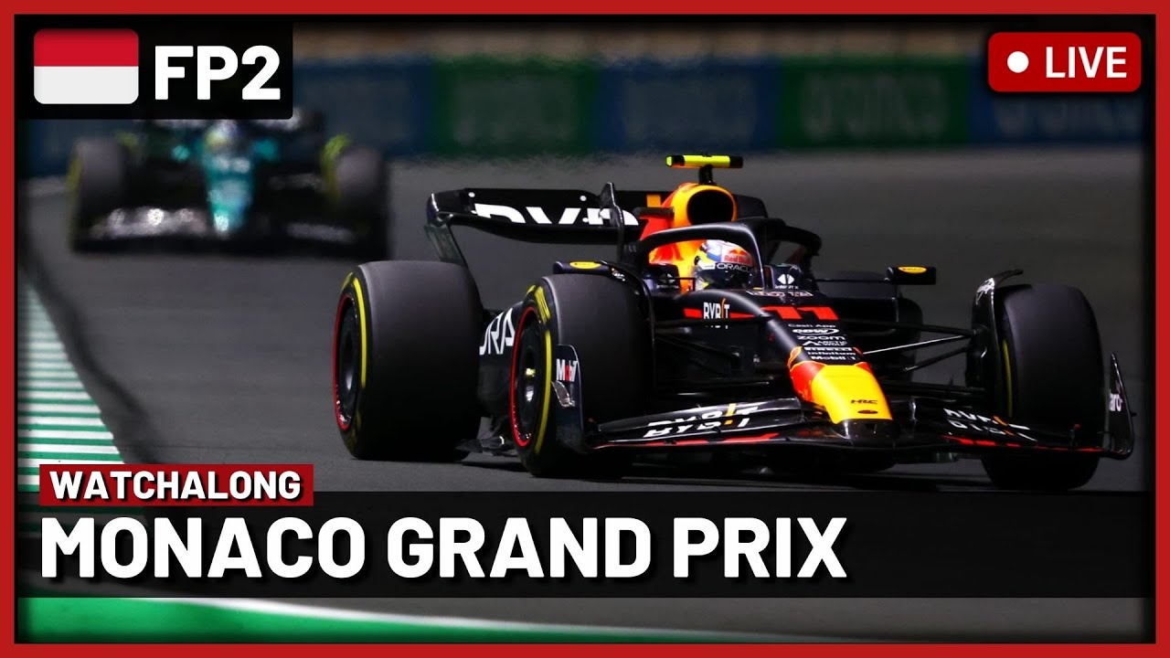 F1 Live - Monaco GP Free Practice 2 Watchalong Live timings + Commentary 