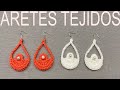 COMO HACER ARETES TEJIDOS FÁCILES 🧶💍