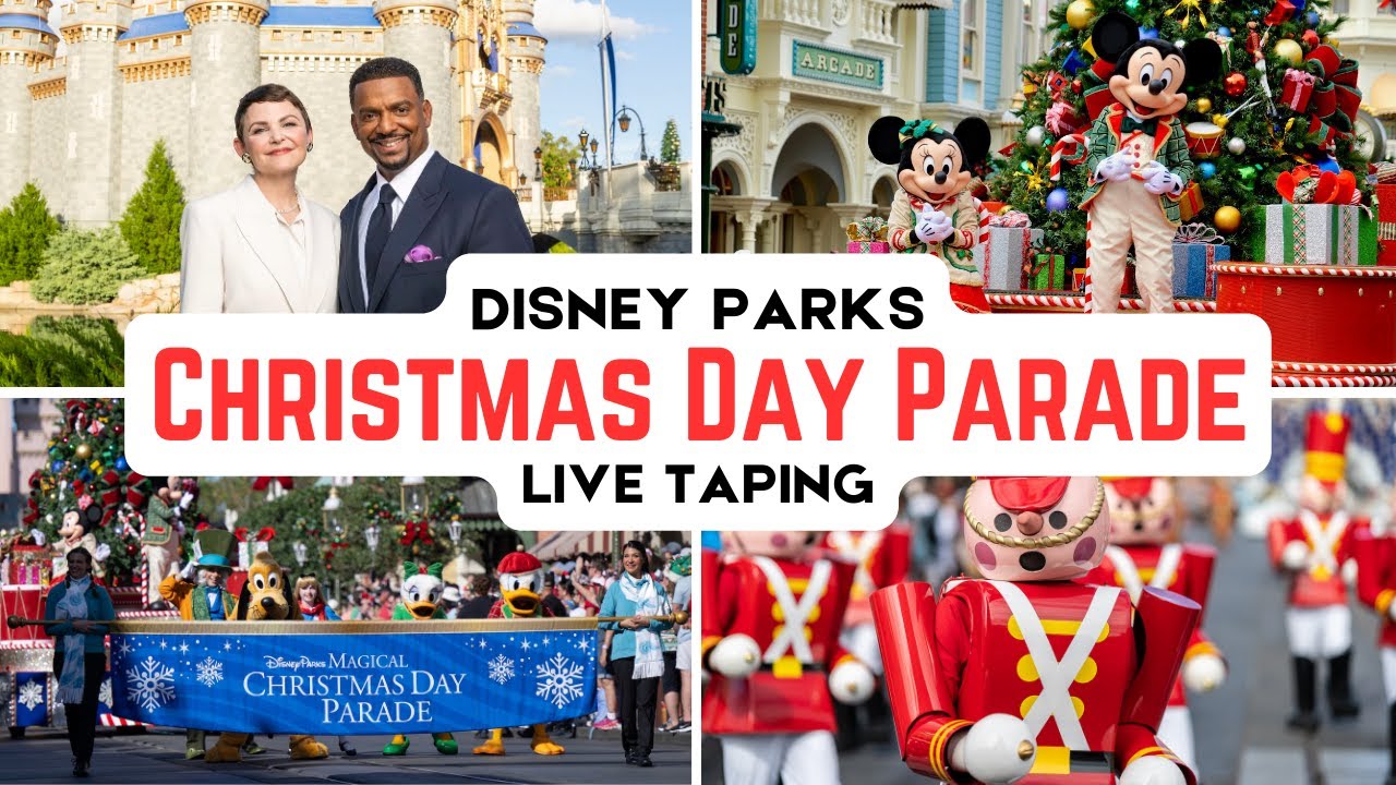 Съёмки волшебного рождественского парада в парках Диснея | Парад злодеев | Круиз с джинглами (4K)