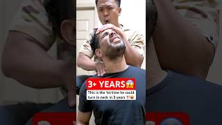 3 Year Neck Pain HEALED‼️😱 #chiropractic #backpain #neckpain #trending