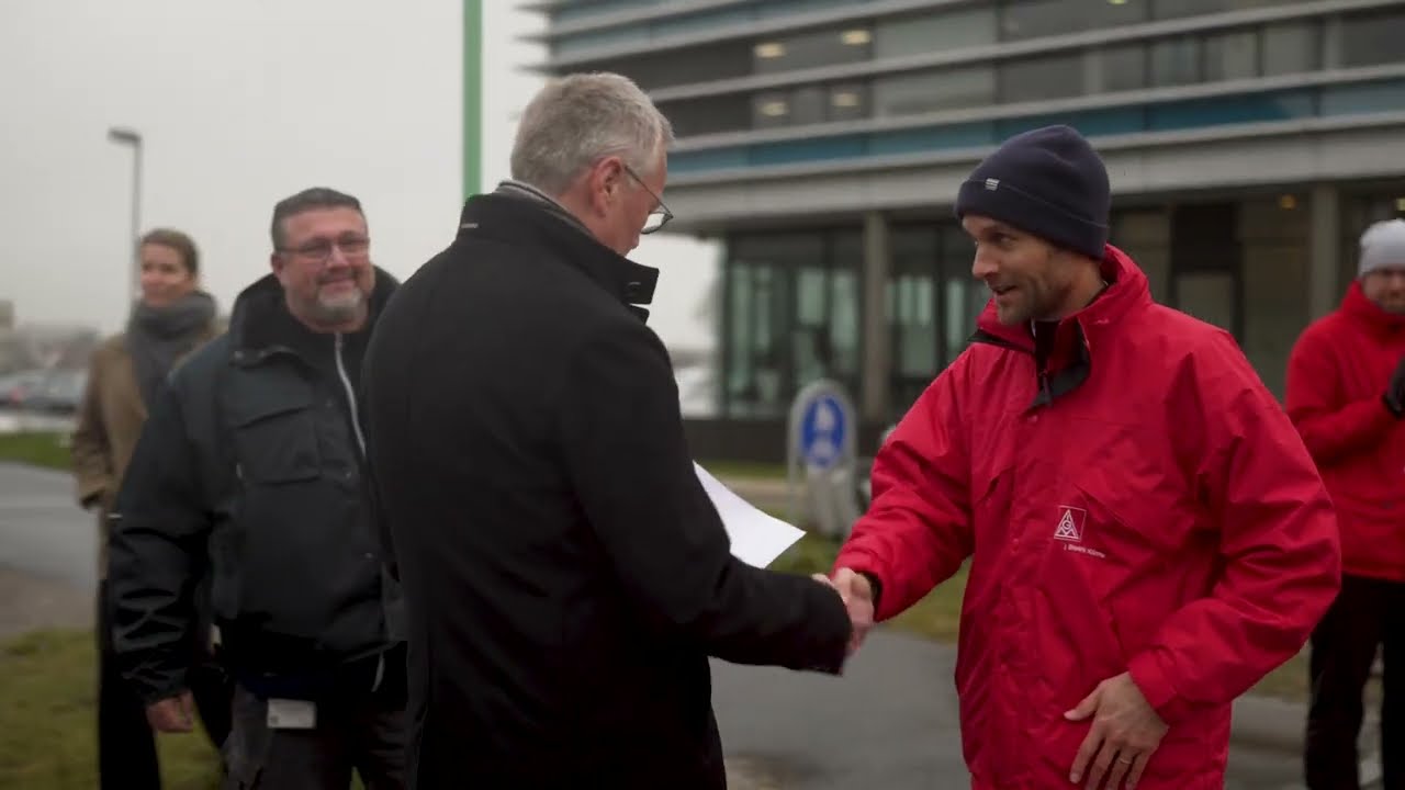 Vestas: Streik-Demo vor Zentrale in Dänemark