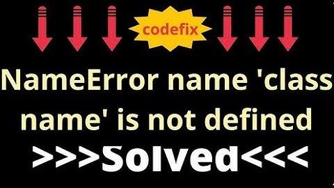 NameError name 