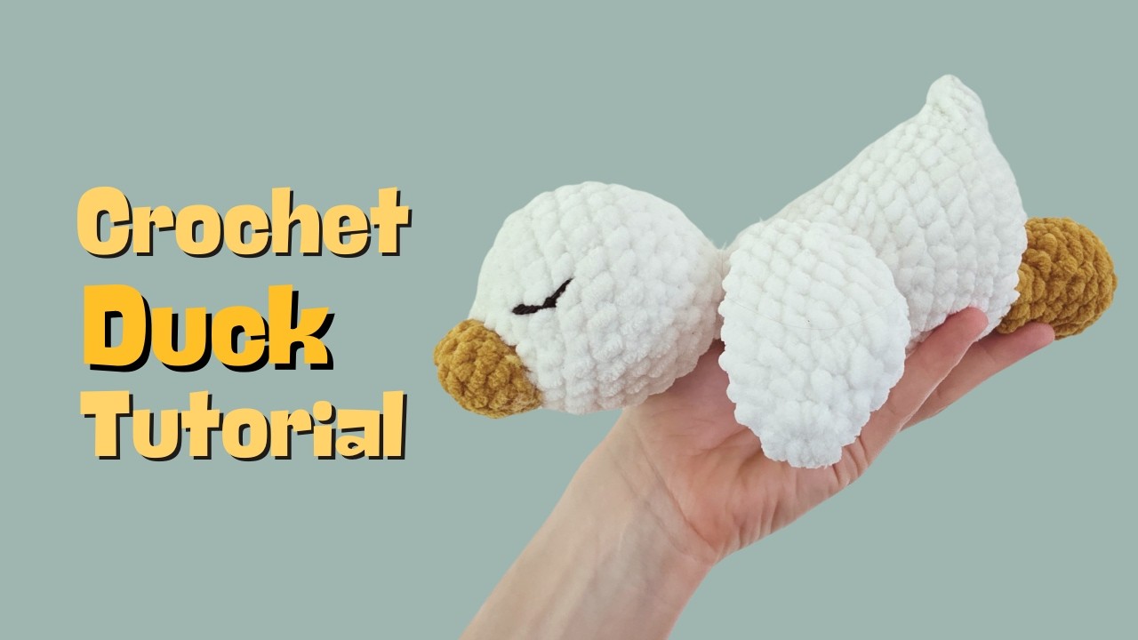 The CUTEST Plushie Duck You’ll Ever Crochet – Beginner-Friendly