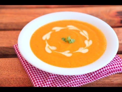 Butternut Squash Soup with Coconut Milk Recipe. 