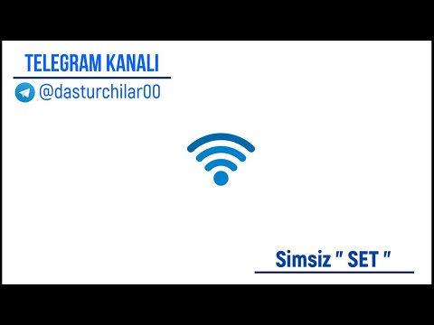 WIFI rotor orqali " SET "qilish ( 2 ta kompyuterni set qilish )