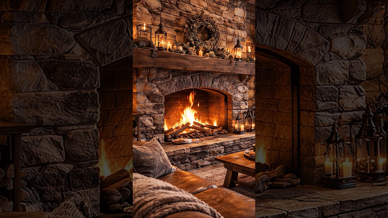Crackling Fireplace 🔥 Sleep Fast 😴 