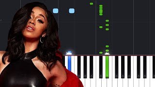 Video thumbnail of "Cardi B - Money (Piano Tutorial)"