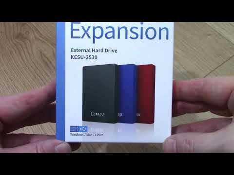 Наружный жесткий диск KESU 2530 Expansion 500 GB Black Windows 11/10/8/7/Vista/XP, Mac OS X, Linux OS.