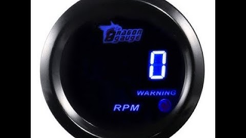 Dragon Gauge ESUPPORT 2" digital blue Tachometer review- Cheapest on Amazon