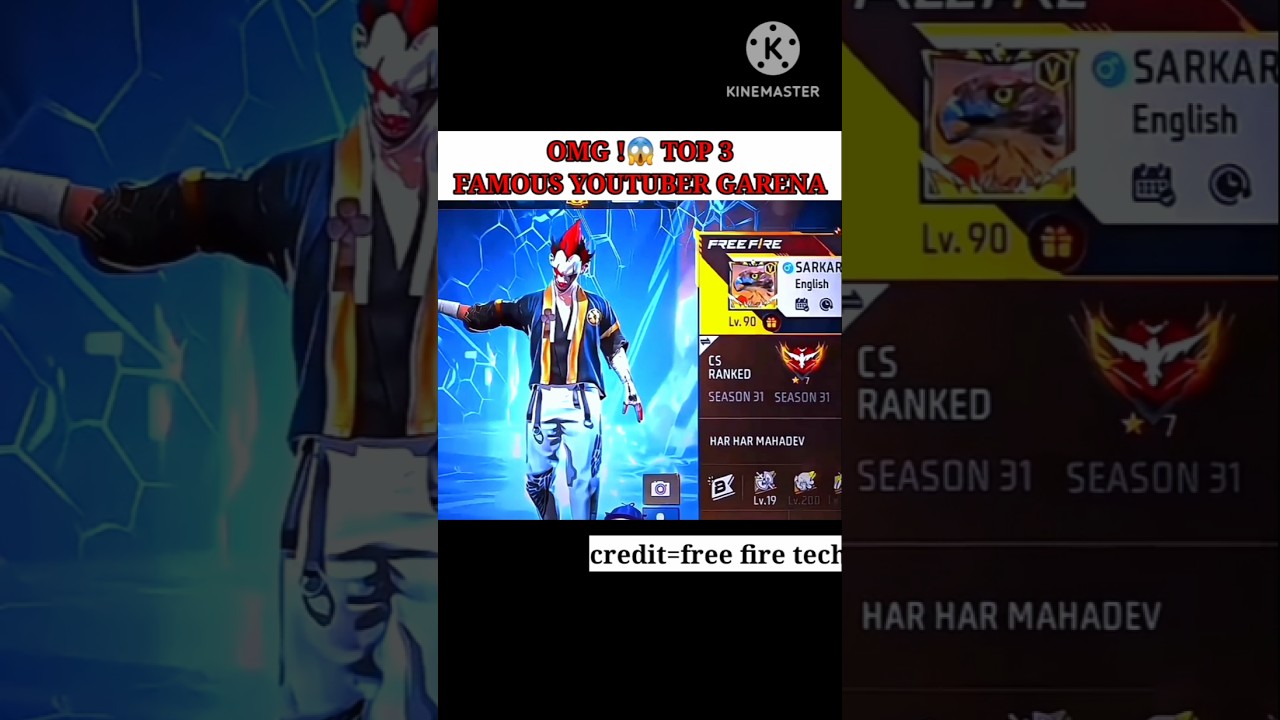 top 3 famous youtuber name😱 